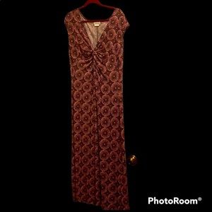 Van Heusen Patterned Maxi Dress Size 16